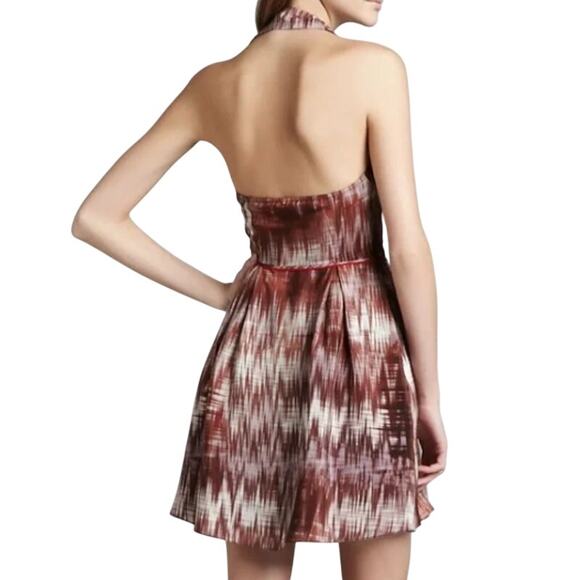 Elizabeth and James Molly Printed Open Back Sleeveless Halter Dress 8 NWOT - Picture 4 of 15